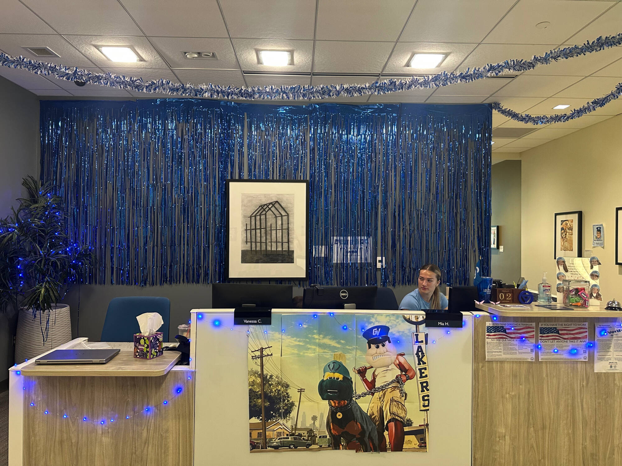 Photo of homecoming decorations
